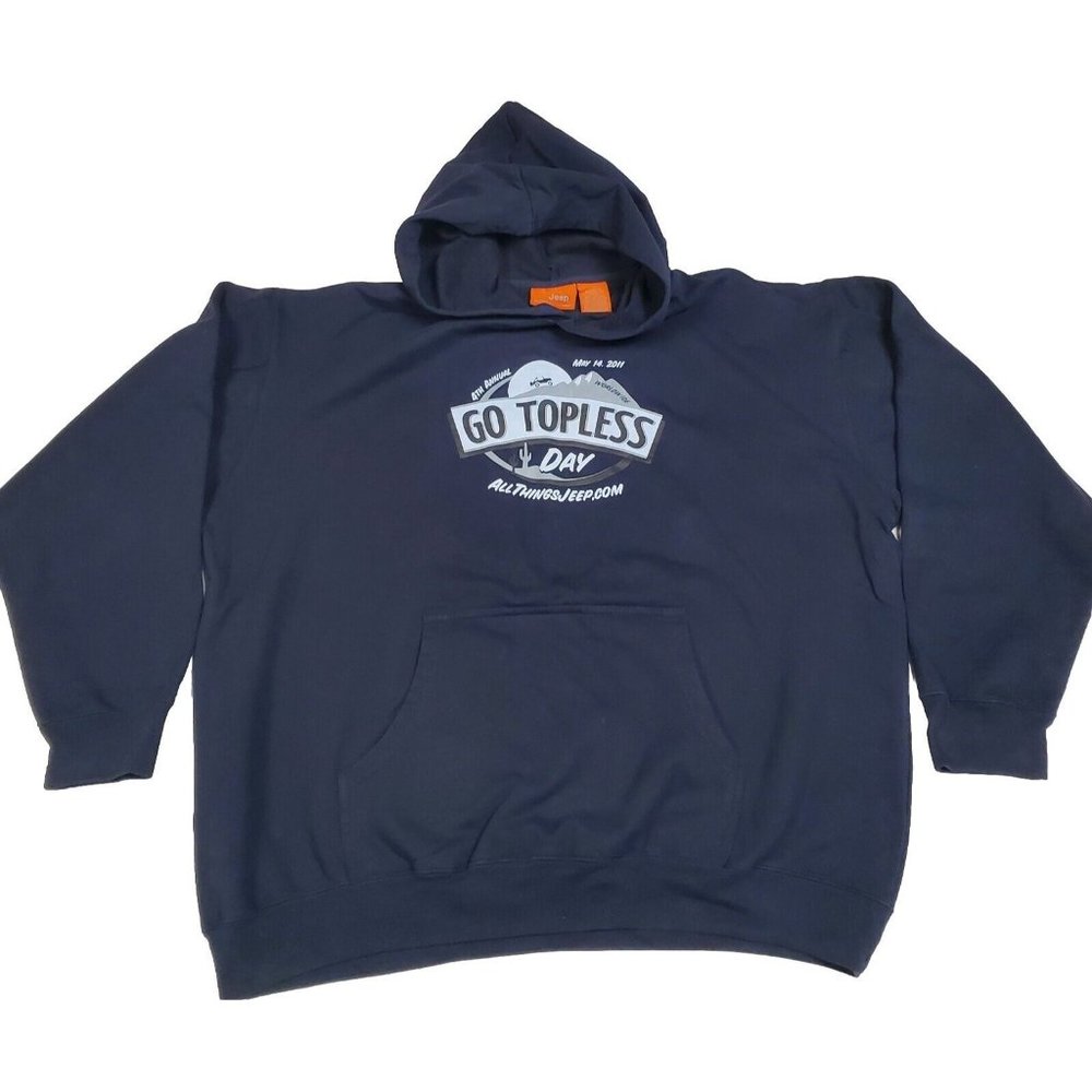 Jeep ''Go Topless Day'' 4th Annual Strap Back Ball Cap - XL Blue Pullover 2011